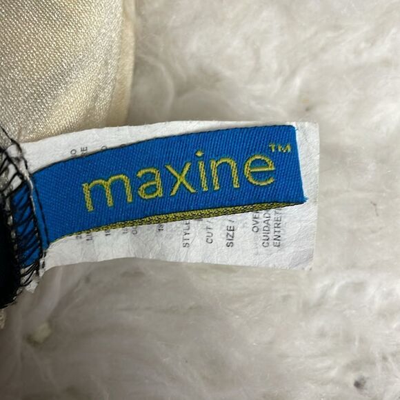 Maxine Of Hollywood One Piece Black&White Overlay Side Knot Bathing Suit Sz 16 - Picture 7 of 13